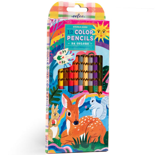 Fawn & Sun 12 Double Sided Colored Pencils