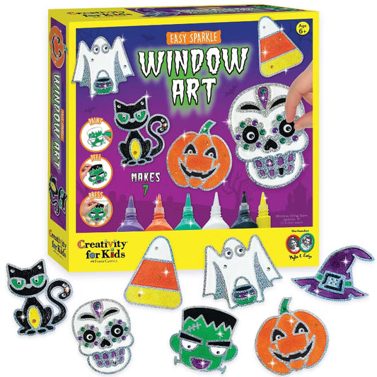 Easy Sparkle Window Art Halloween