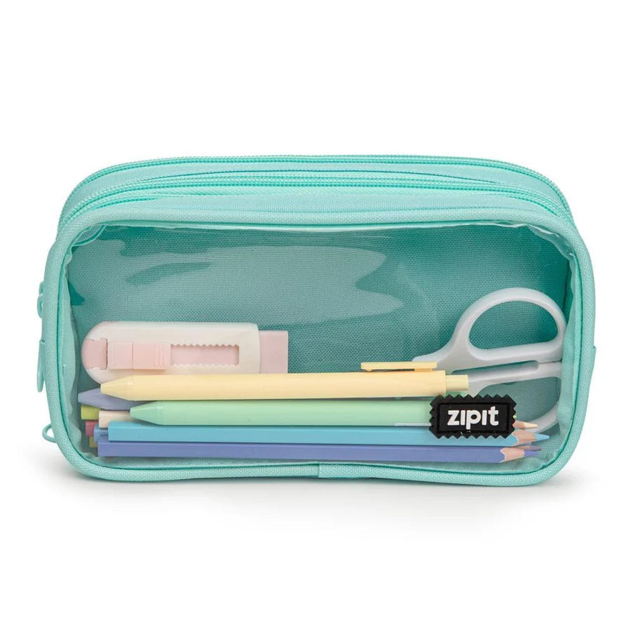 ZIPIT Half & Half Pencil Case, Aesthetic Pouch