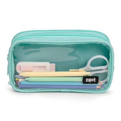 ZIPIT Half & Half Pencil Case, Aesthetic Pouch