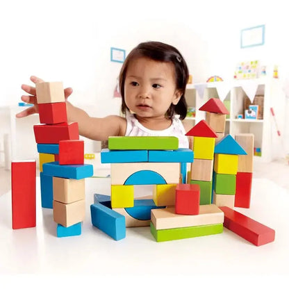 Maple Wood Kids Building Blocks - 50 Piece Set - Little Pickles Toy Store