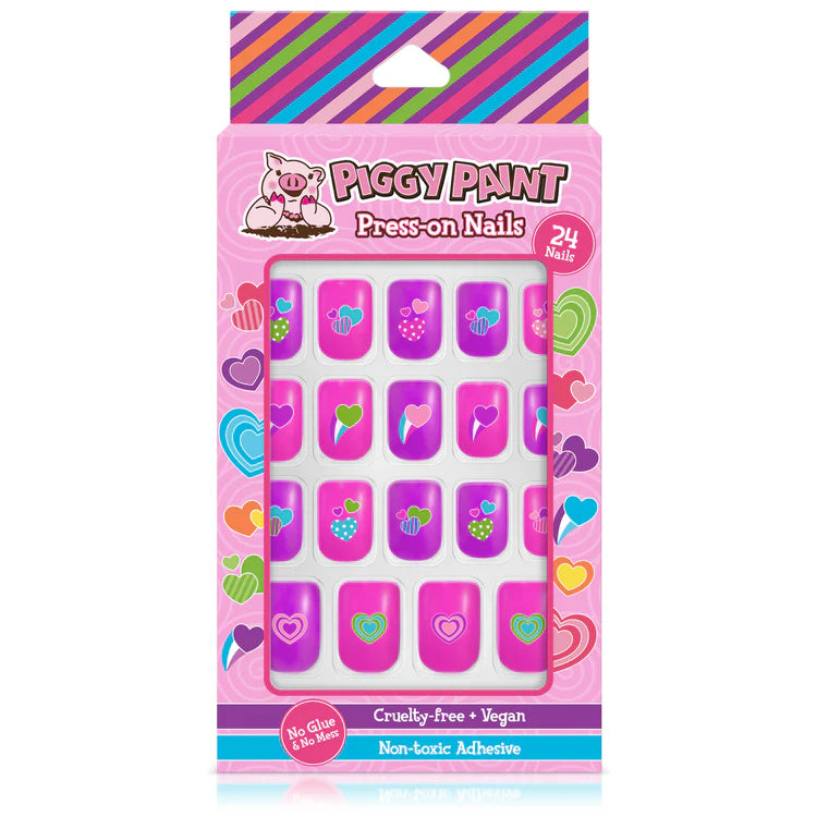 Piggy Paint Happy Hearts Press-On Nails