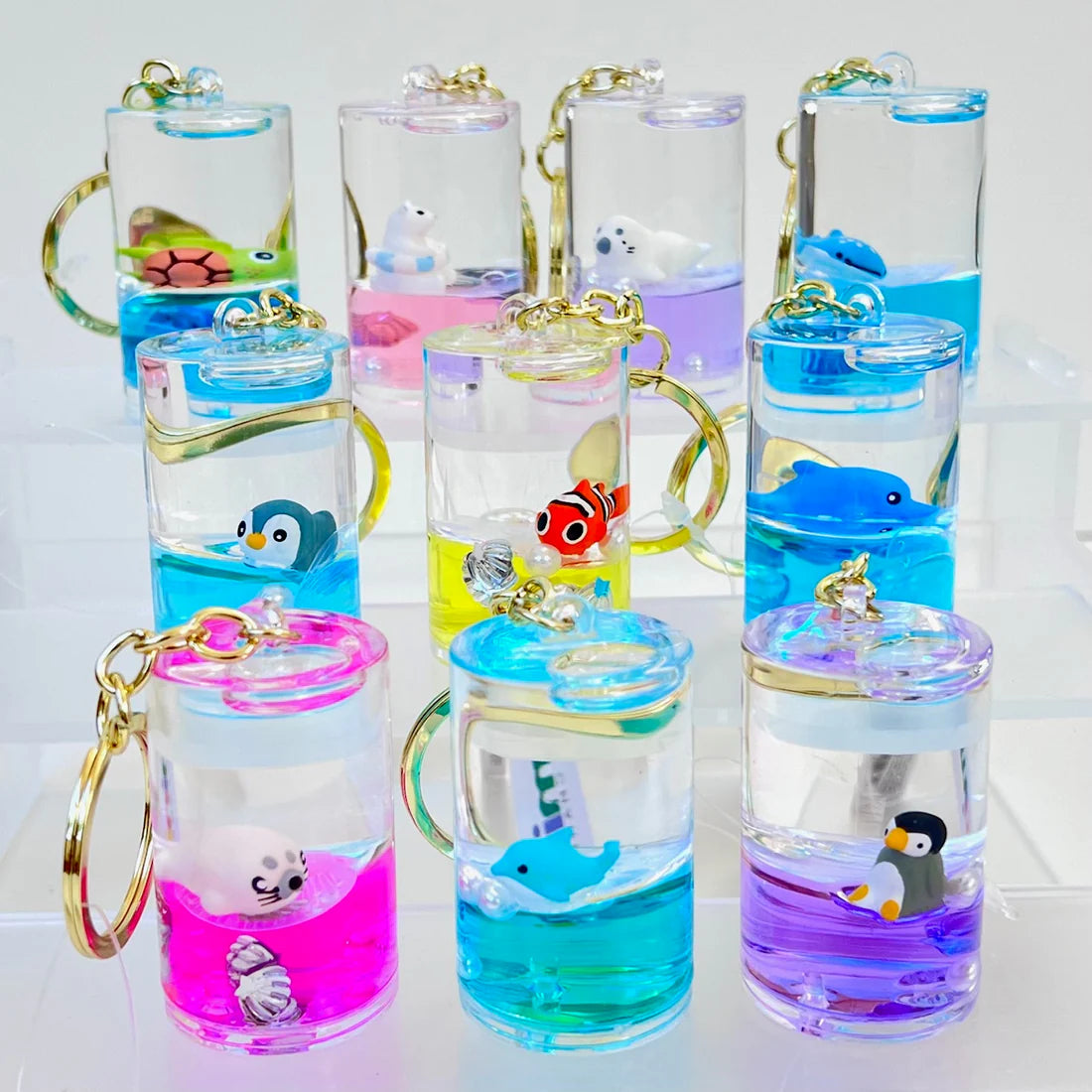 bcmini Marine Life Sea Animals Floaty Key Charm