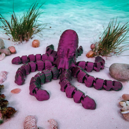 3D Printed Articulated Inkyblinky Octopus (Assorted Colors)