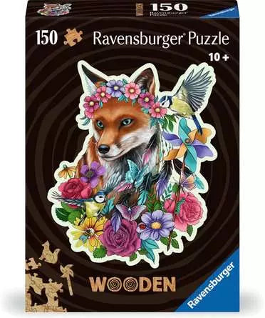 Colorful Fox 150-Piece Wooden Puzzle