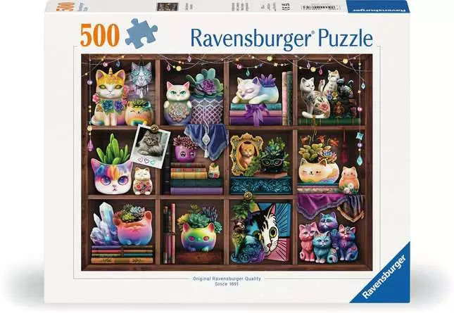 Cubby Cats and Succulents: 500 pc Puzzle