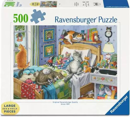 Cat Nap 500 Piece Jigsaw Puzzle