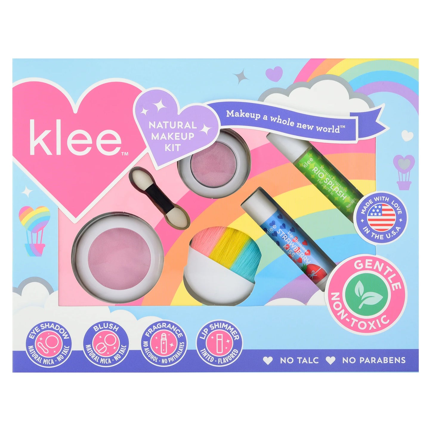 After the Rain - Rainbow Dream Klee Kids Natural Play Makeup 4-Piece Kit