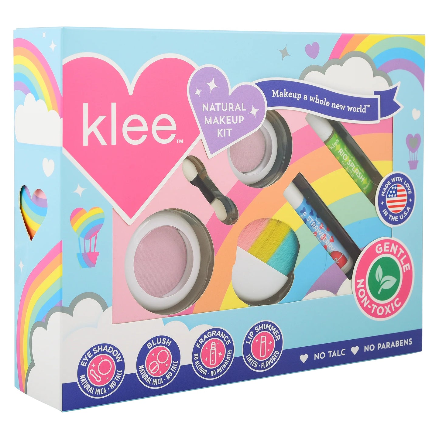 After the Rain - Rainbow Dream Klee Kids Natural Play Makeup 4-Piece Kit