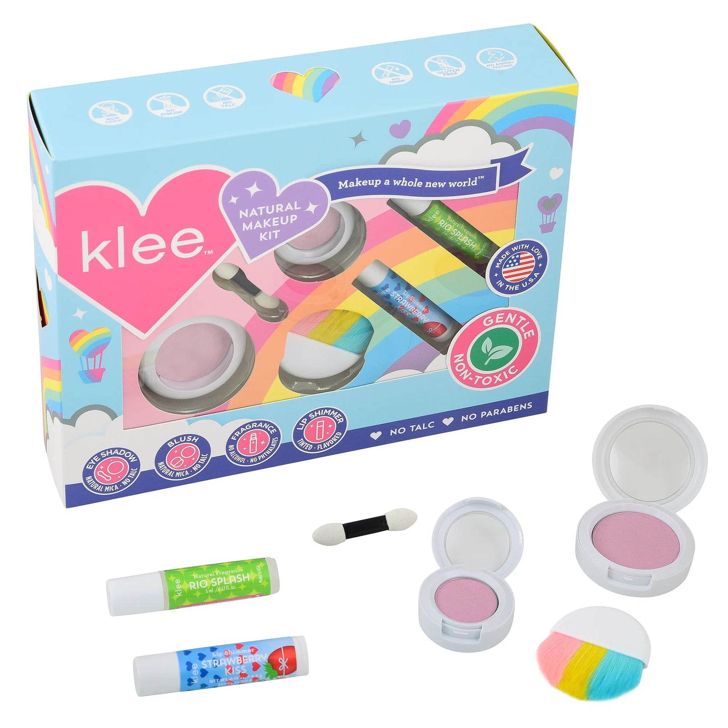 After the Rain - Rainbow Dream Klee Kids Natural Play Makeup 4-Piece Kit