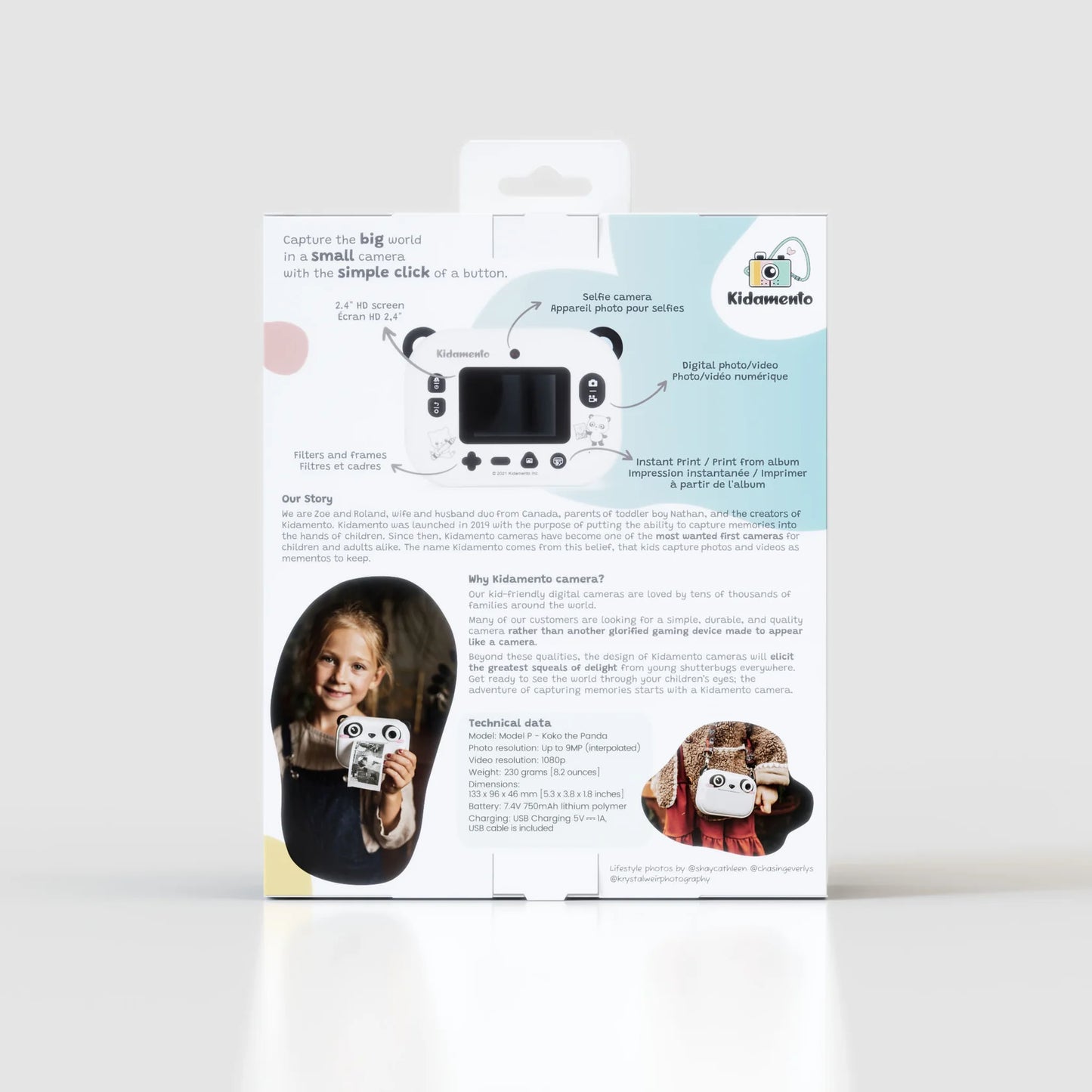 Koko the Panda - Instant Print Kids Digital Camera - Model P