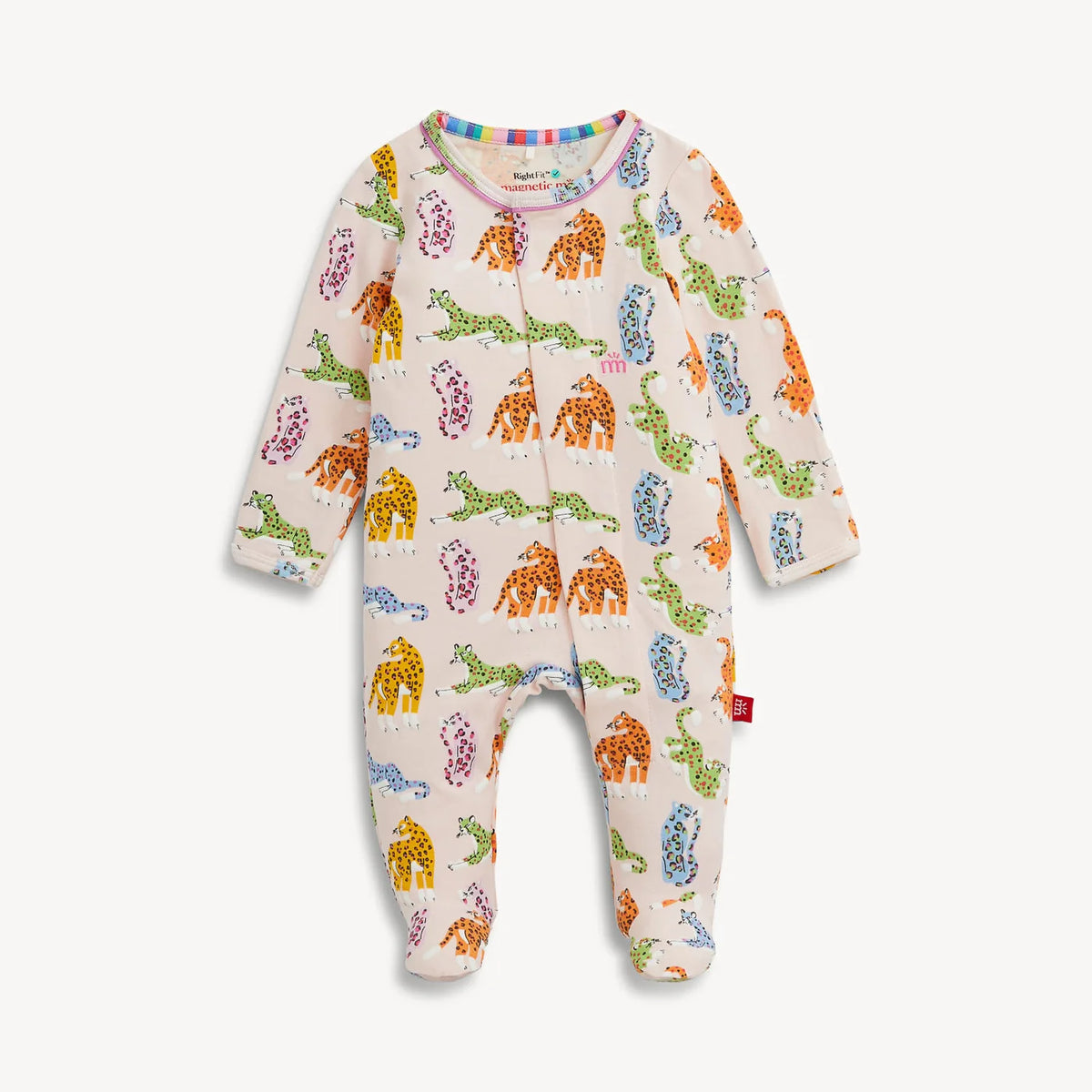 Leopard Queens Footie Baby Outfit