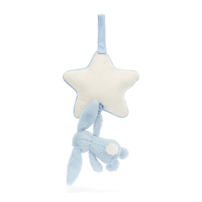 Bashful Blue Bunny Musical Pull (RECYCLED FIBERS) - Little Pickles Toy Store