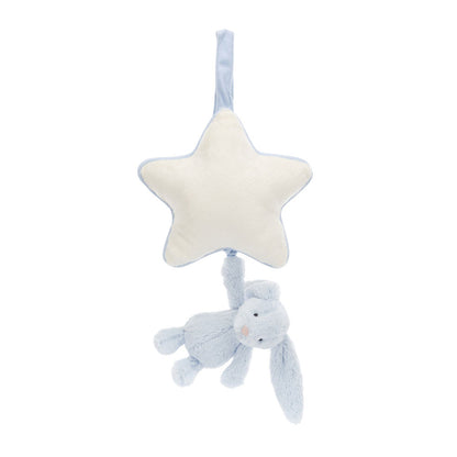 Bashful Blue Bunny Musical Pull (RECYCLED FIBERS) - Little Pickles Toy Store