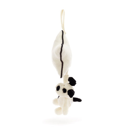 JellyCat Bashful Black & Cream Puppy Musical Pull - Little Pickles Toy Store