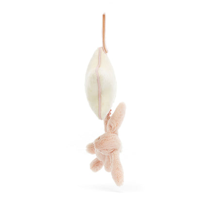 JellyCat Bashful Blush Bunny Musical Pull - Little Pickles Toy Store