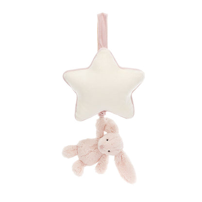 JellyCat Bashful Blush Bunny Musical Pull - Little Pickles Toy Store