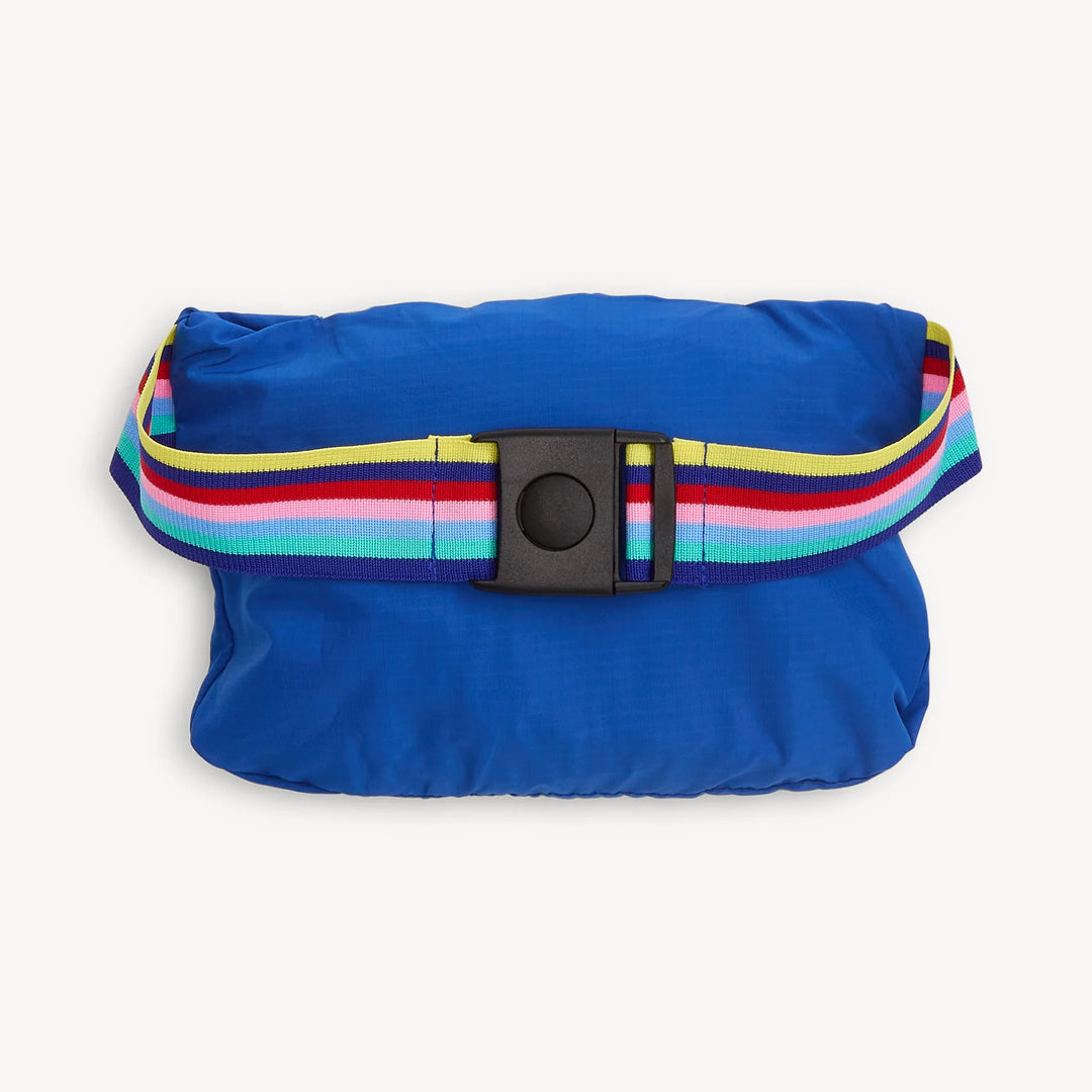 Blue Colorblock Magnetic Windbreaker