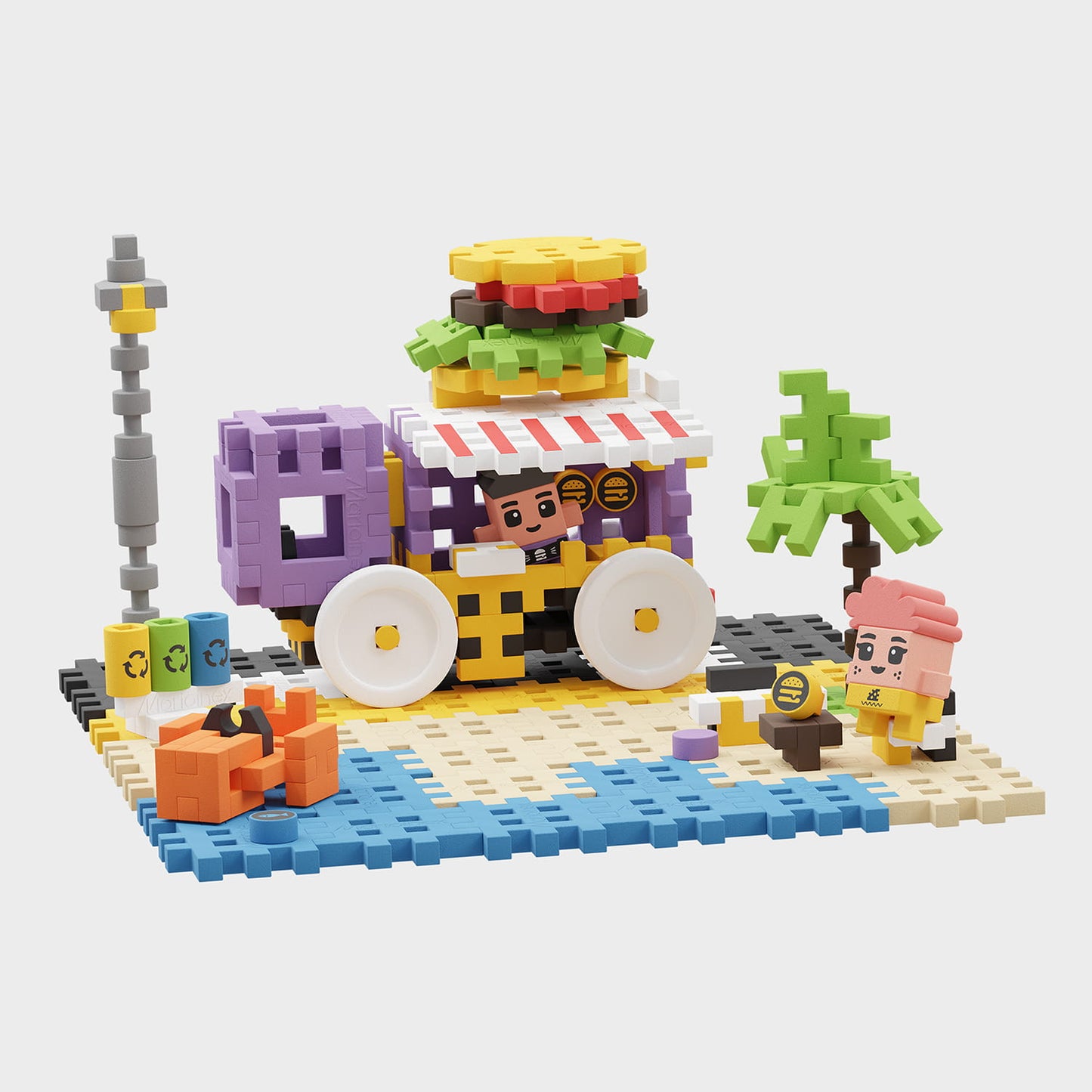 Marioinex Mini Waffle City Food Truck