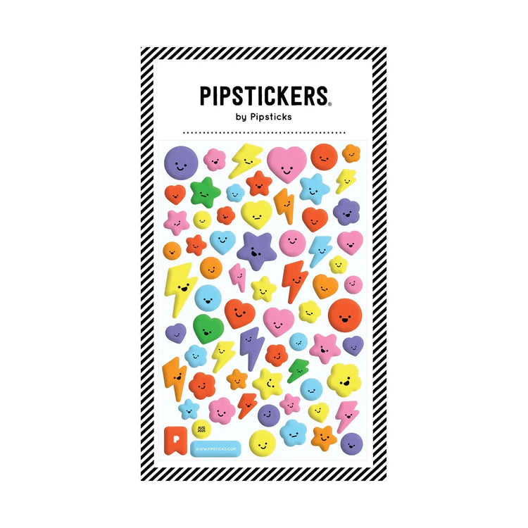 Pipstickers Cutie Little Faces Puffy Stickers