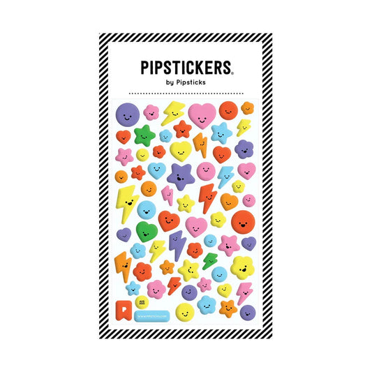 Pipstickers Cutie Little Faces Puffy Stickers