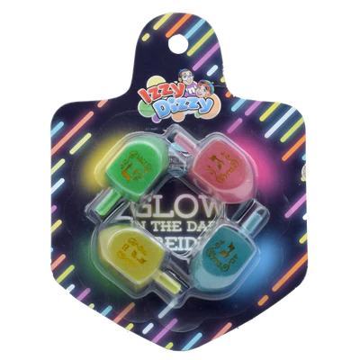 Glow-in-the-Dark Dreidels - 4 Pack