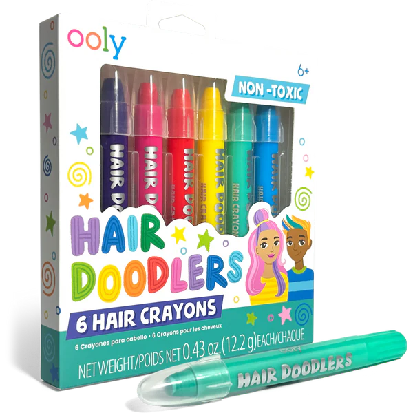 Hair Doodlers Hair Crayons (Set of 6)