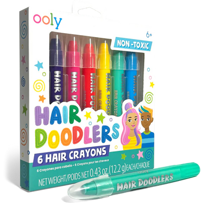 Hair Doodlers Hair Crayons (Set of 6)