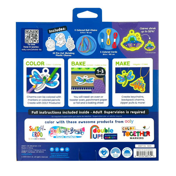 Shrink Its! DIY Shrink Art Kit Glow Buddies