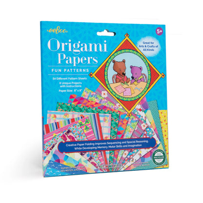 Fun Patterns Origami Papers - Little Pickles Toy Store