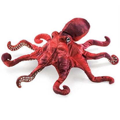 Red Octopus Hand Puppet