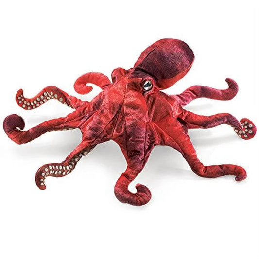 Red Octopus Hand Puppet