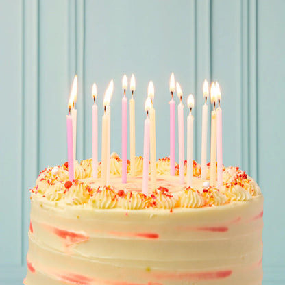 Rainbow Pastel Candles 16 pack