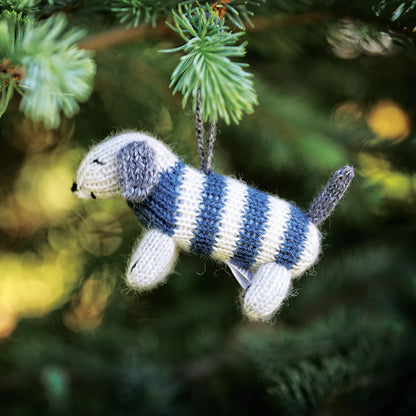 Dachshund in Striped Sweater Ornament - Little Pickles Toy Store