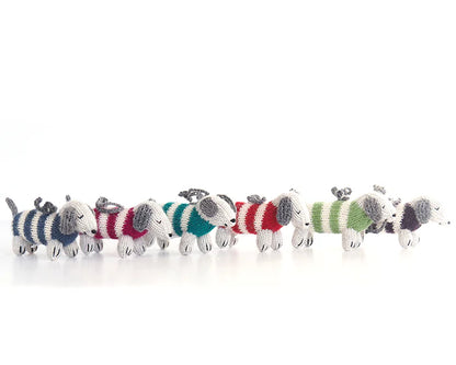 Dachshund in Striped Sweater Ornament - Little Pickles Toy Store