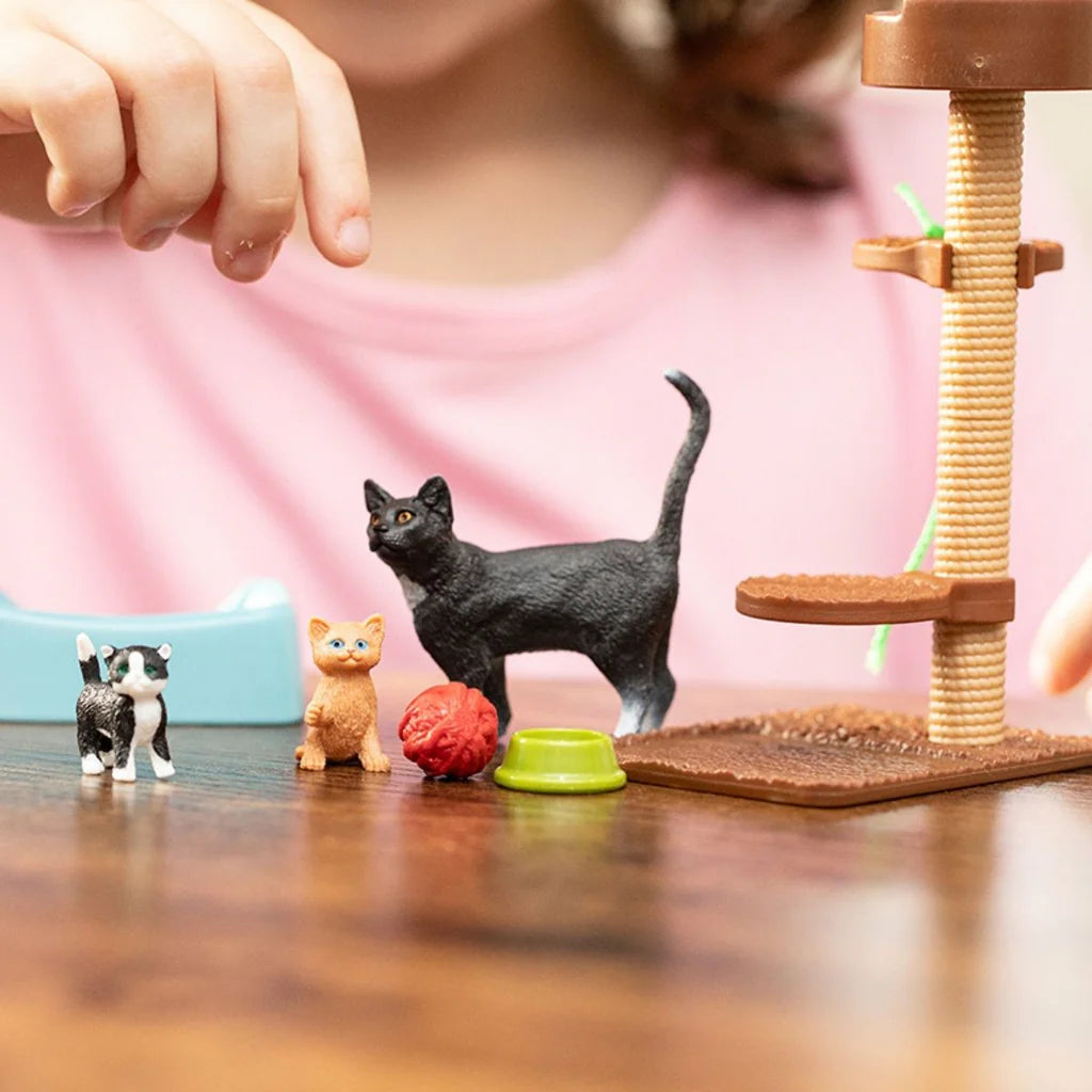 Schleich Playtime for cute cats - Little Pickles Toy Store