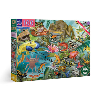 Love of Amphibians 100 Piece Puzzle - Little Pickles Toy Store
