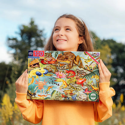 Love of Amphibians 100 Piece Puzzle - Little Pickles Toy Store