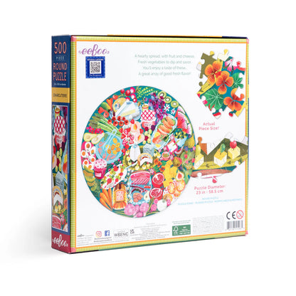 Charcuterie Round 500 Piece Puzzle - Little Pickles Toy Store