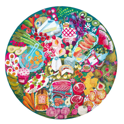 Charcuterie Round 500 Piece Puzzle - Little Pickles Toy Store
