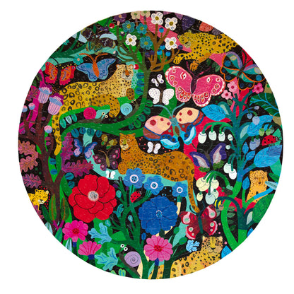 Jaguars & Butterflies Round 500 Piece Puzzle - Little Pickles Toy Store