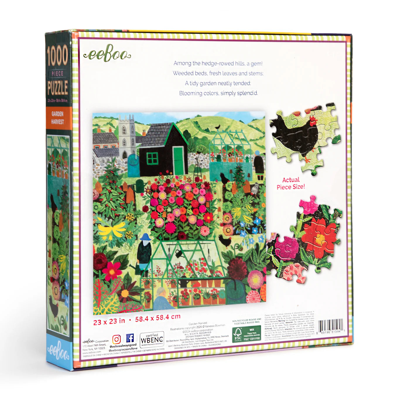 Garden Harvest 1000 Piece Puzzle