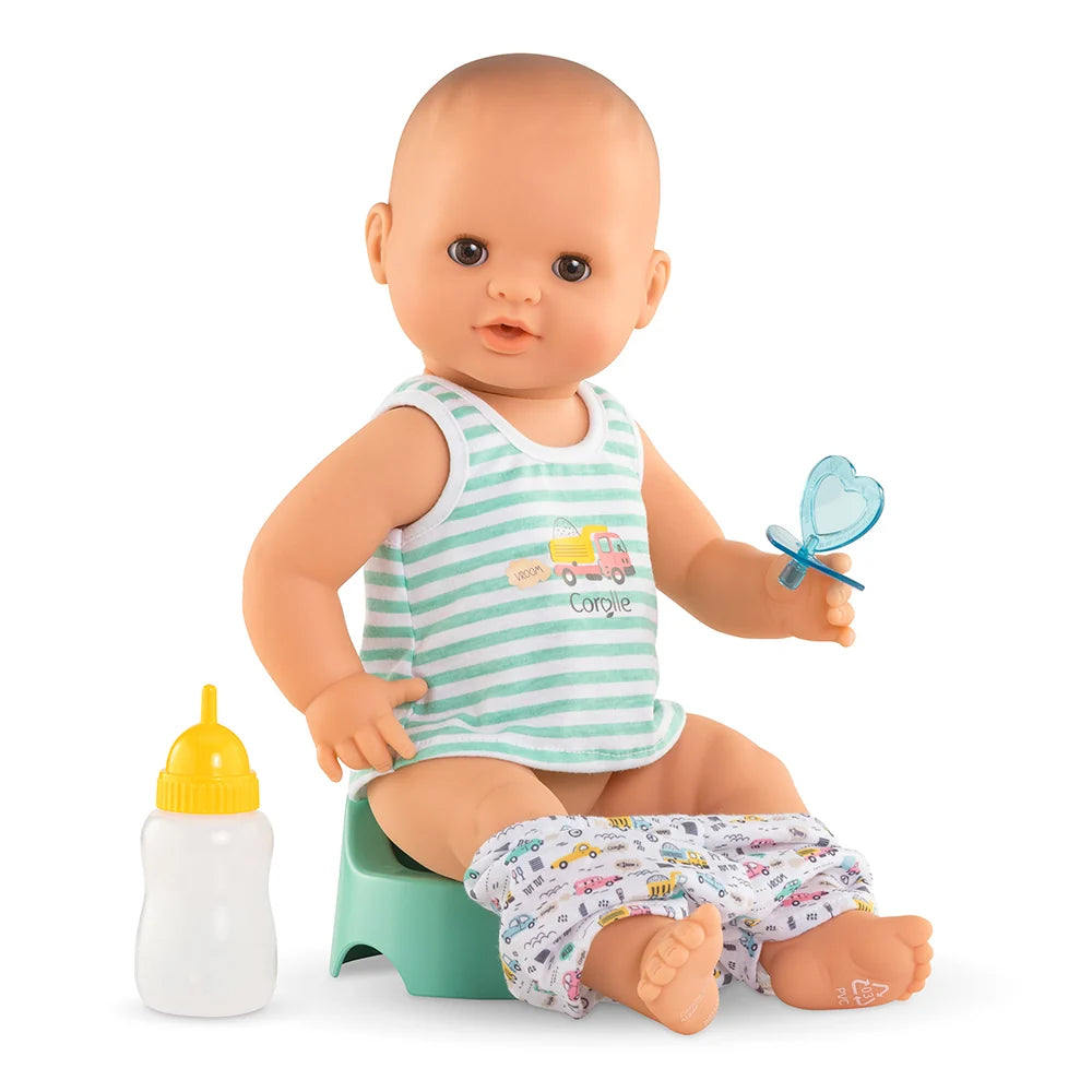 Corolle Paul Drink-and-Wet 14” Baby Doll