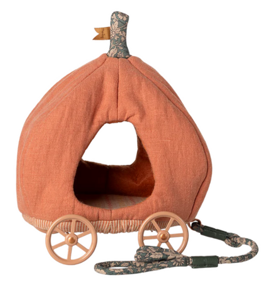 Maileg Pumpkin Carriage, Mouse