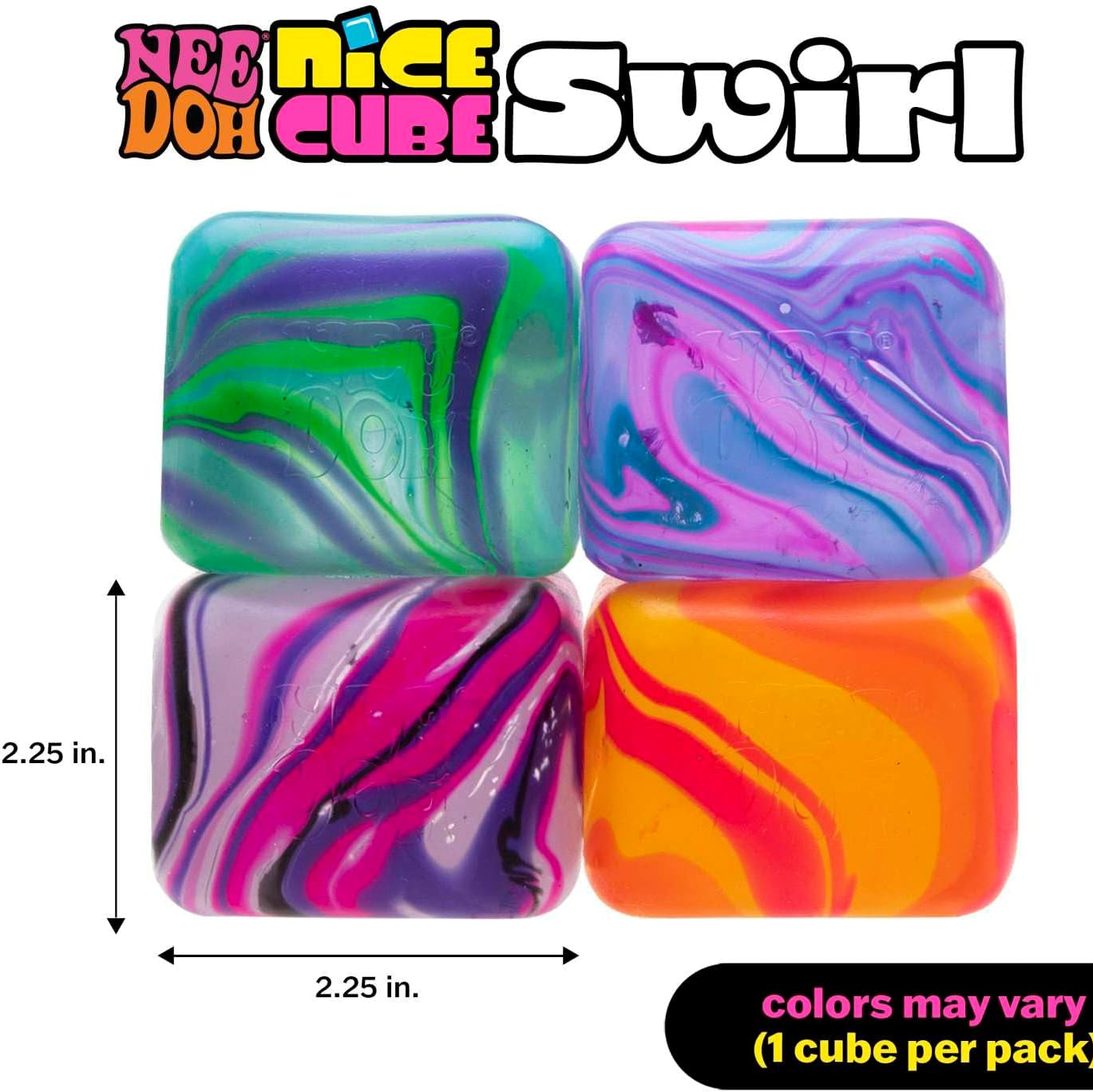 NeeDoh Nice Cube Swirl (No Returns or Refunds)