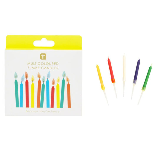 Multicolored Flame Candles