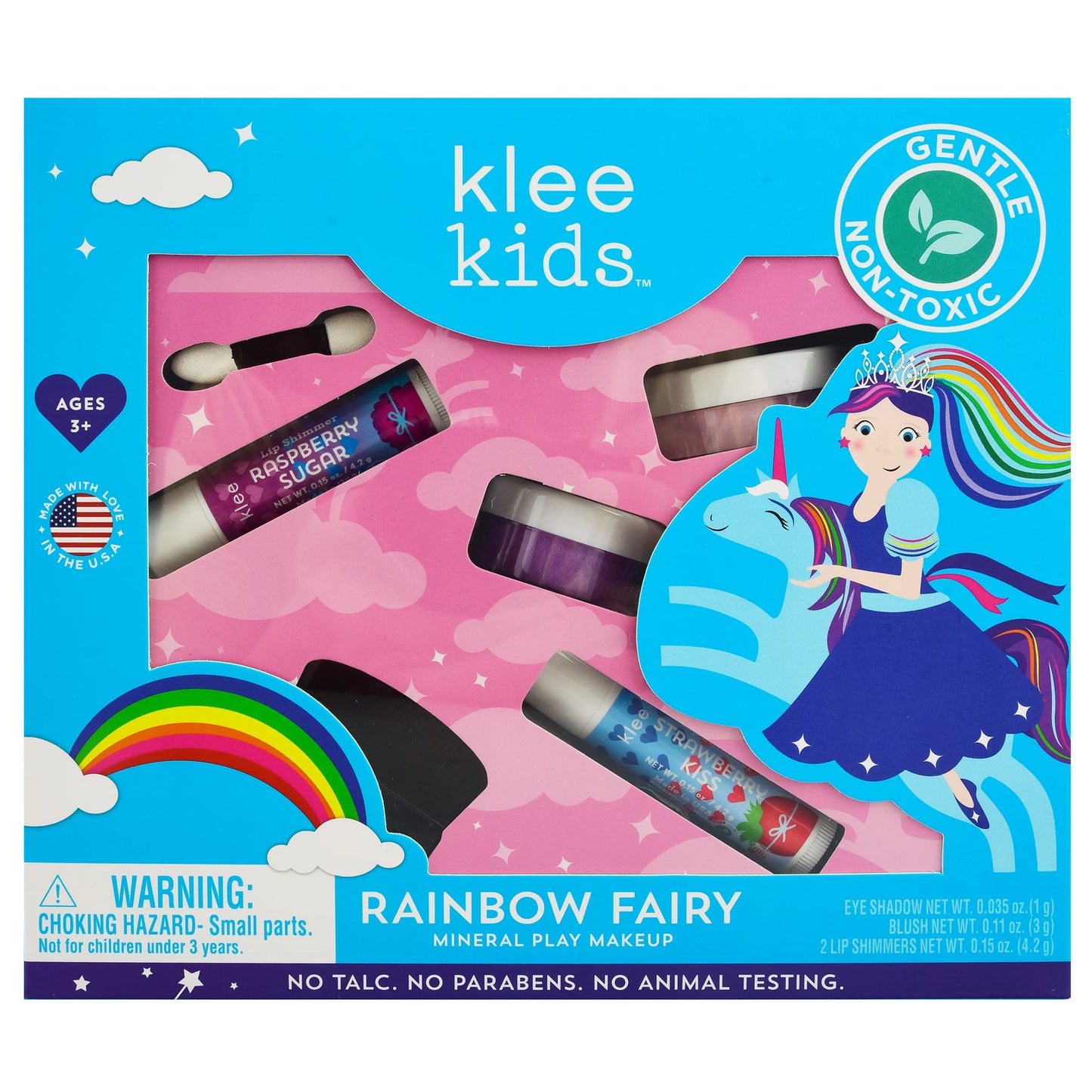 Rainbow Fairy - Klee Kids Natural Mineral Play Makeup Kit