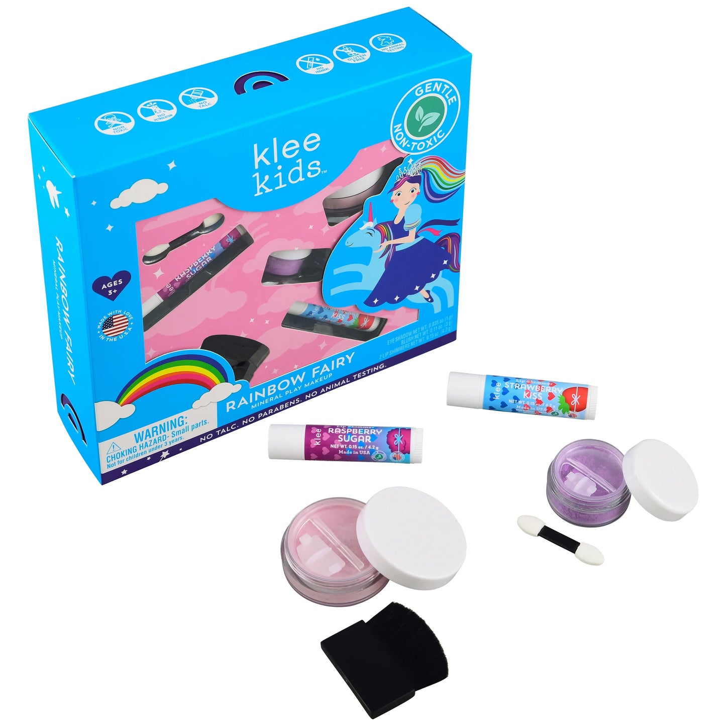 Rainbow Fairy - Klee Kids Natural Mineral Play Makeup Kit