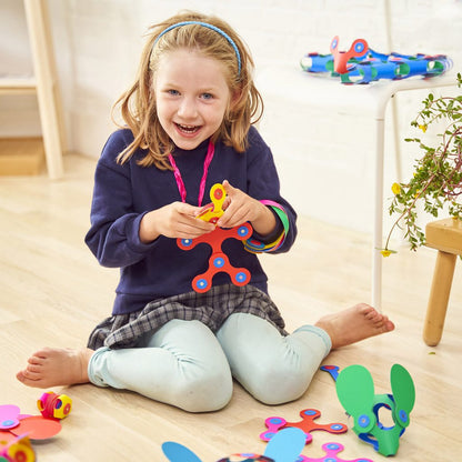Clixo Rainbow Pack - 42 pieces 8 shapes - Little Pickles Toy Store