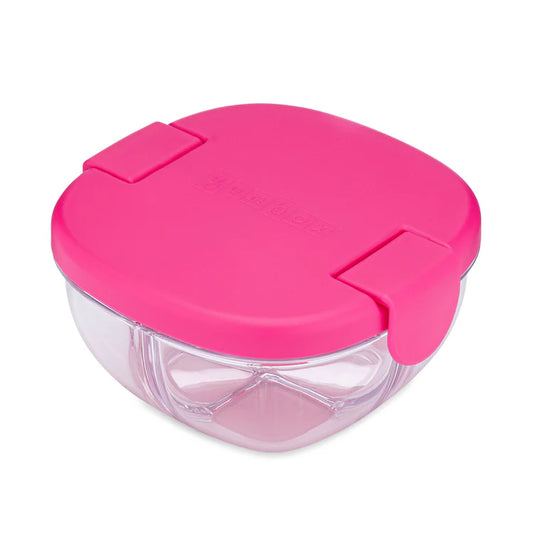 Leakproof Snack Bowl with 3 Compartment